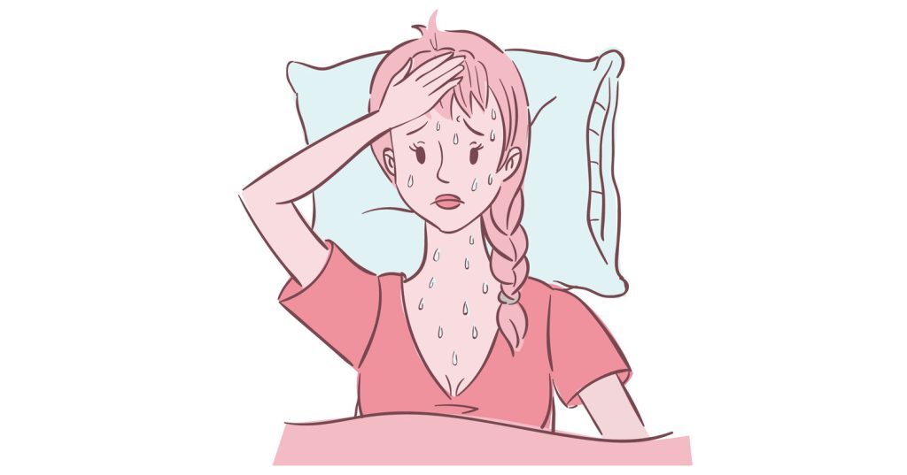 Heat flashes, Night sweats and Menopause