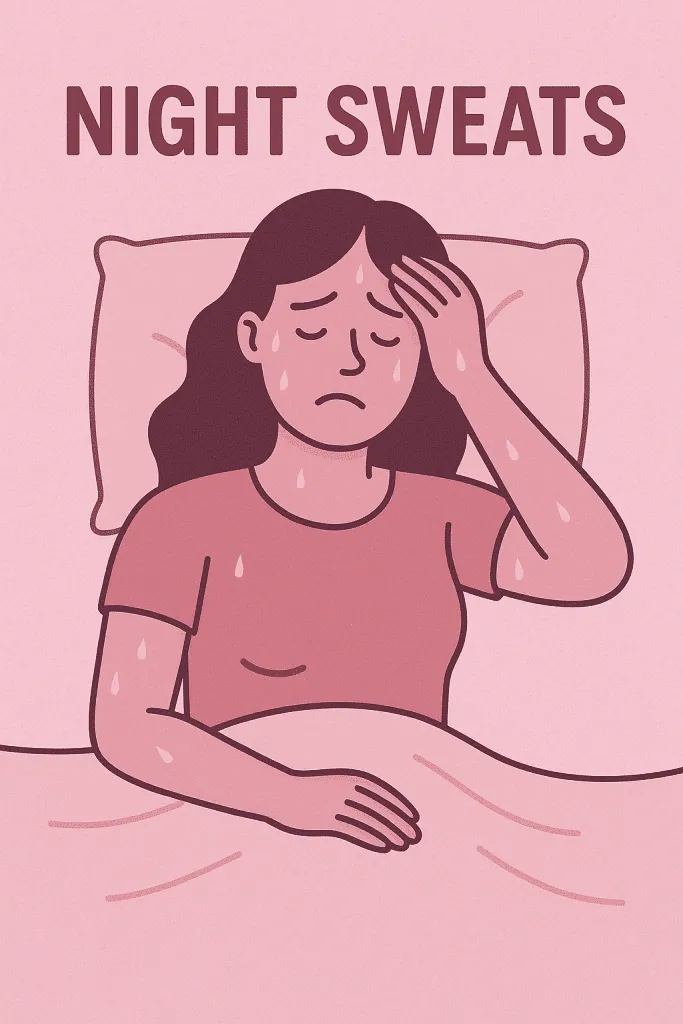Heat flashes, Night sweats and Menopause